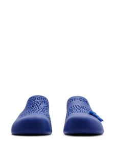 Burberry Stingray geperforeerde slippers - Blauw
