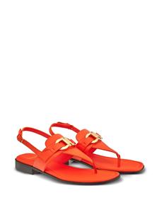 Ferragamo Gancini leren sandalen - Oranje