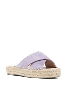 Manebi Hamptons suède espadrilles - Paars