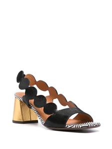 Chie Mihara Roka sandalen met plateauzool - Zwart