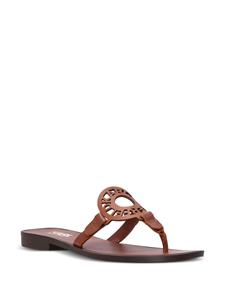 Karl Lagerfeld Skoot II slippers met logo - Bruin