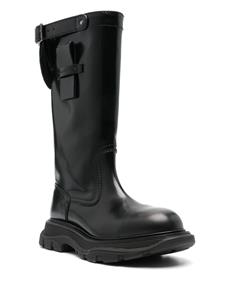 Alexander McQueen Leren laarzen - Zwart