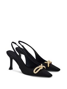 Ferragamo Slingbacks met strik - Zwart