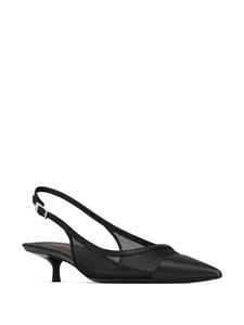 Saint Laurent Oxalis pumps met mesh - Zwart