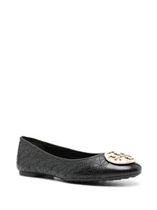 Tory Burch Claire quilted ballerina shoes - Zwart