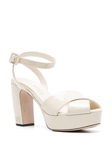 Miu Miu 105mm leather platform sandals - Beige
