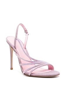 Le Silla Scarlet sandalen verfraaid met stras - Roze