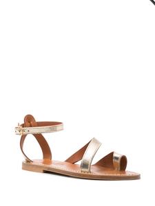K. Jacques Anaelle metallic leather sandals - Goud