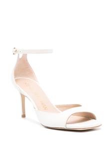 Stuart Weitzman 90mm leather sandals - Wit