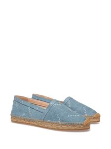 Bally logo-plaque denim espadrilles - Blauw
