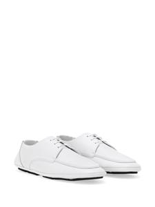 Dolce & Gabbana logo-plaque leather derby shoes - Wit