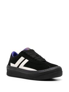 Lanvin panelled suede sneakers - Zwart