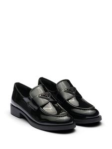 Prada Leren loafers - Zwart