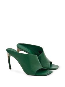 Ferragamo Muiltjes met gewelfde hak - Groen