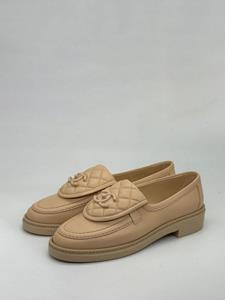 CHANEL Pre-Owned CC leather loafers - Beige