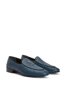 Giuseppe Zanotti Rudolph leren loafers - Blauw