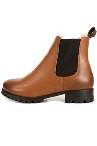 Will's Vegan Store Damen vegan Chelsea Boots Damen Luxe Isoliert Braun