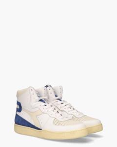 Diadora Heritage Mi Basket Punched Italia Wit/Blauw