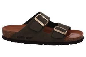 Rohde Slippers Alba , sleehak, zomerschoenen, pantoffels met twee gespsluitingen