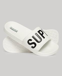 Superdry Mannen Vegan Core Badslippers Wit