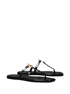 Tory Burch Roxanne Jelly slippers met T-bandje - Zwart