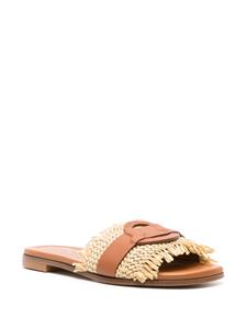 Moncler Bell leren muiltjes - Beige