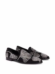 giuseppezanotti Giuseppe Zanotti Jareth loafers met kristal - Zwart