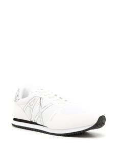 Armani Exchange Sneakers met metallic logo - Wit