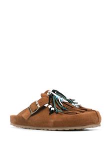 Scarosso Geo suede sandals - Bruin