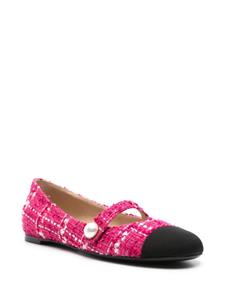 Roberto Festa Tweed ballerina's - Roze