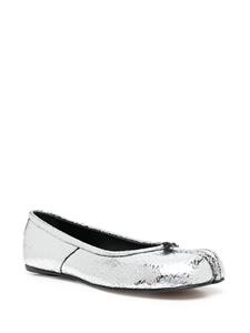 Maison Margiela Tabi ballerina's met spiegelend effect - Zilver
