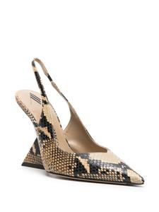 The Attico Cheope leren pumps - Beige