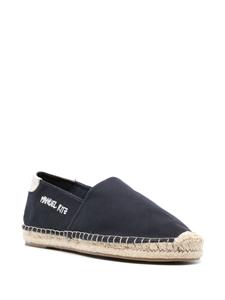 Manuel Ritz logo-embroidered canvas espadrilles - Blauw