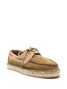 Scarosso Kai suede espadrilles - Groen