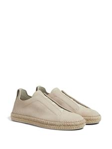 Zegna Triple Stitch suède espadrilles - Beige
