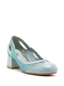 Sarah Chofakian Scarpin Richter leren pumps - Blauw