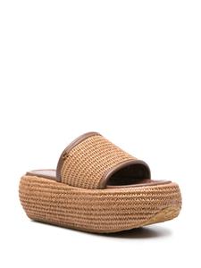 Gianvito Rossi Raffia espadrilles - Bruin