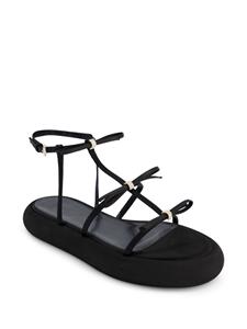 Giambattista Valli Sandalen met strik en plateauzool - Zwart