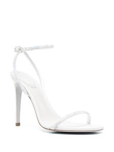 René Caovilla Escarpin metallic sandalen - Wit