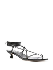 Aeyde Paige 35mm leren sandalen - Zwart