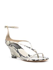 KHAITE Marion lammy sandalen - Beige