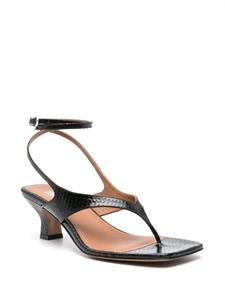 Paris Texas Portofino leren sandalen - Zwart