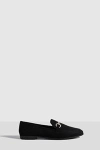 Loafers Met Ronde Neus En Staafje, Black