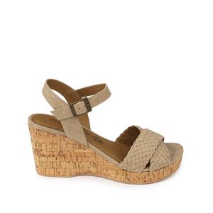 CHATTAWAK Sandalen met sleehak Cordo, kurkzool