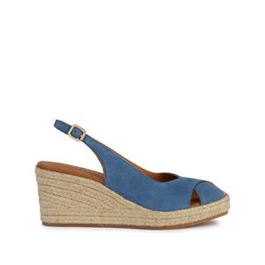 Geox Ademende sandalen in leer met sleehak Panarea