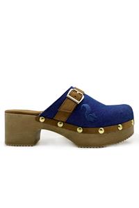 Thies 1856 Damen vegan Clog Rec Denim Soft Denim Blau