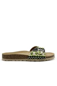 Thies 1856 Damen vegan Riemchensandale Eco Boho Grün