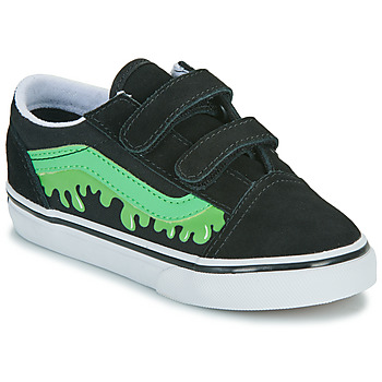 Vans Lage Sneakers  Old Skool V GLOW SLIME BLACK/GREEN