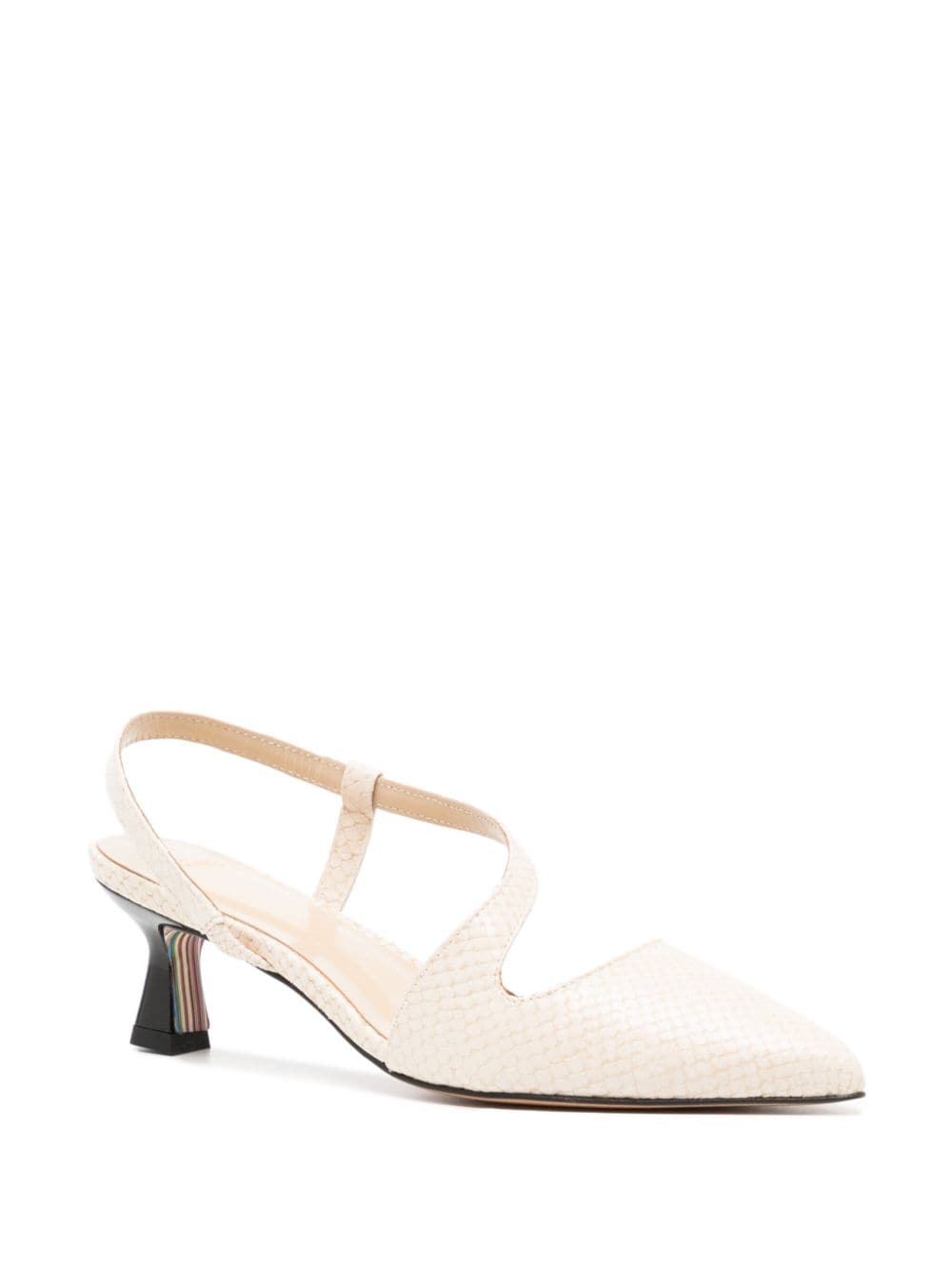 Paul Smith Cloudy 50mm slingback pumps - Wit