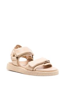 Officine Creative Inner leren sandalen met klittenband - Beige